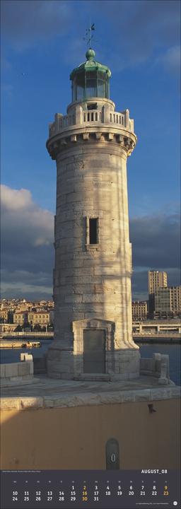 Produktbild Jean Guichard: Leuchttürme Vertical Kalender 2026 (24,5 x 69 cm)