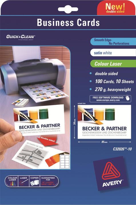 Produktbild Avery C32026-10 (A4, 100 Blätter)