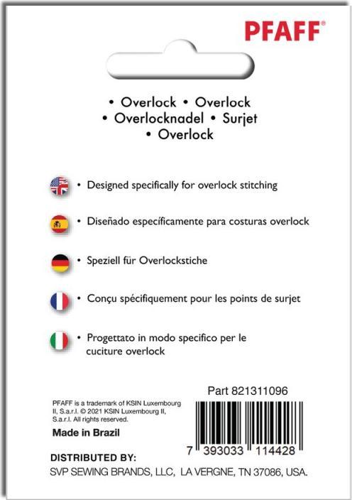 Energy Label Pfaff PF OVERLOCK NEEDLE 80/12 5PK