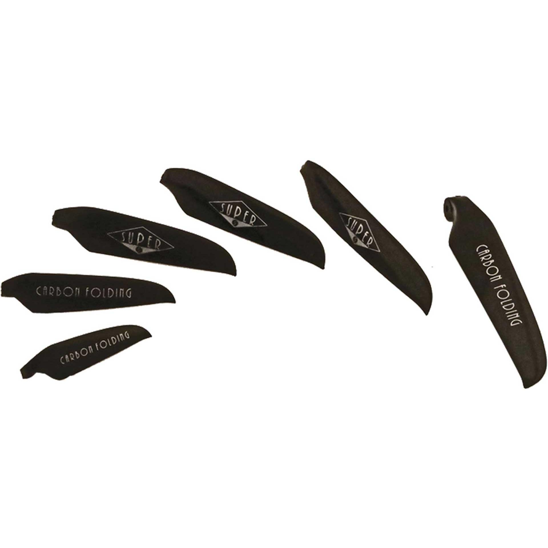 Super carbon folding ersatzblätter 11x8" 8mm blatt wurzel 28/20cm schwarz 2stk. luftschraub