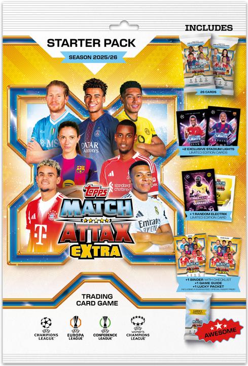 Topps - Match Attax Champions League EX Starter Pack (UCLMAEXT26-02) (English)