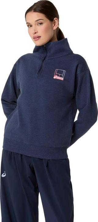 Produktbild ASICS Performance Court Core Grafik Halbzip Pullover (XL)