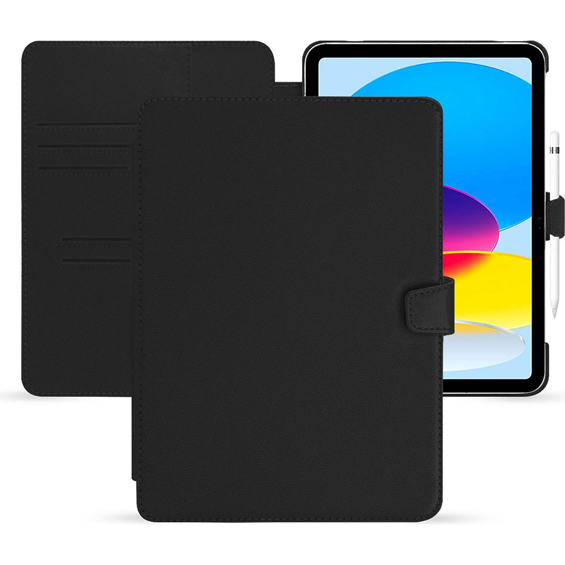 Noreve Lederschutzhülle Apple iPad (2022) (iPad 2022 (10. Gen)), Tablet Hülle, Schwarz