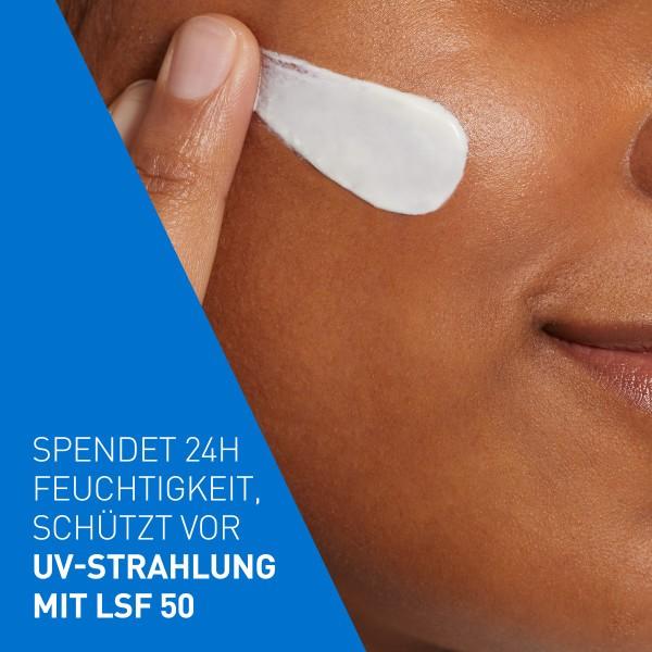 Actual product image CeraVe Moisturizing Facial Lotion (52 ml, 24h cream, SPF 50)