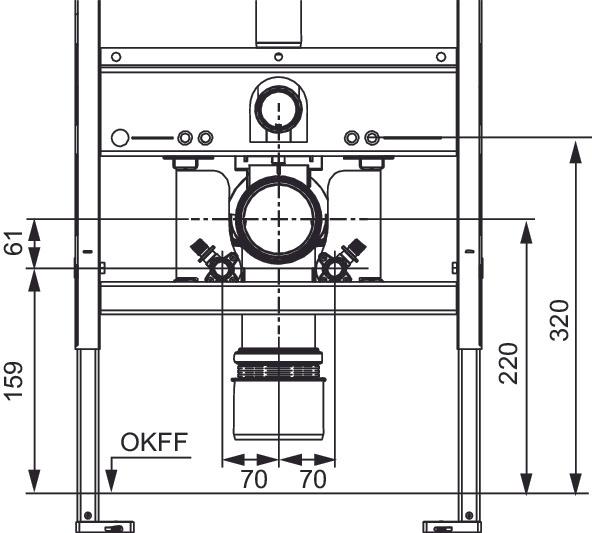 Produktbild TECE 9880046 TECEone Aufrüstset Trockenbau