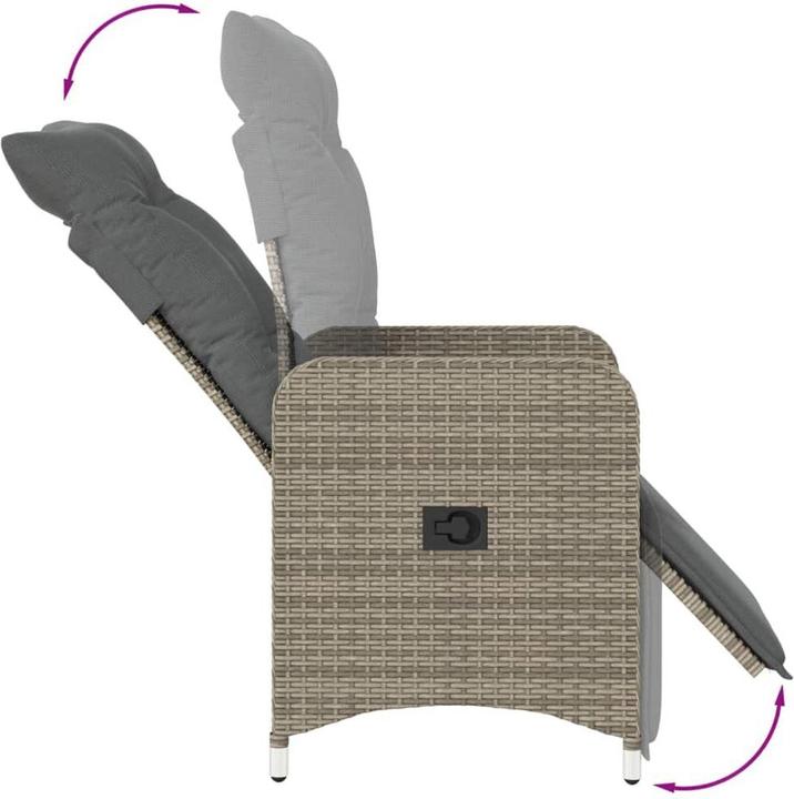 Produktbild vidaXL Gartensessel verstellbar