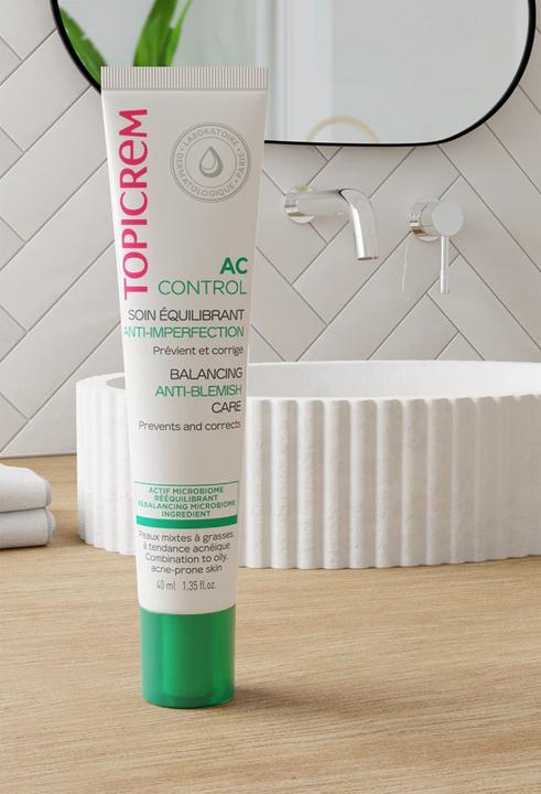 Produktbild Topicrem Balanced Care AC Control - Pflege gegen Unreinheiten und Sebumregulator für empfindliche Ski (40 ml, Tagescreme)