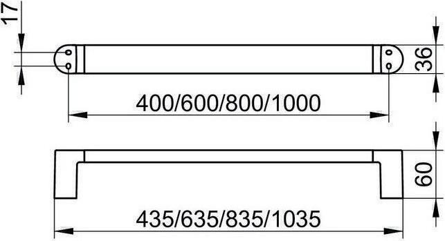 Actual product image Keuco Towel rail Elegance 43.5cm chrome-plated 116010400
