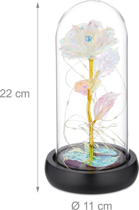 Relaxdays Kunstrose (Infinity Blumen, 1x)