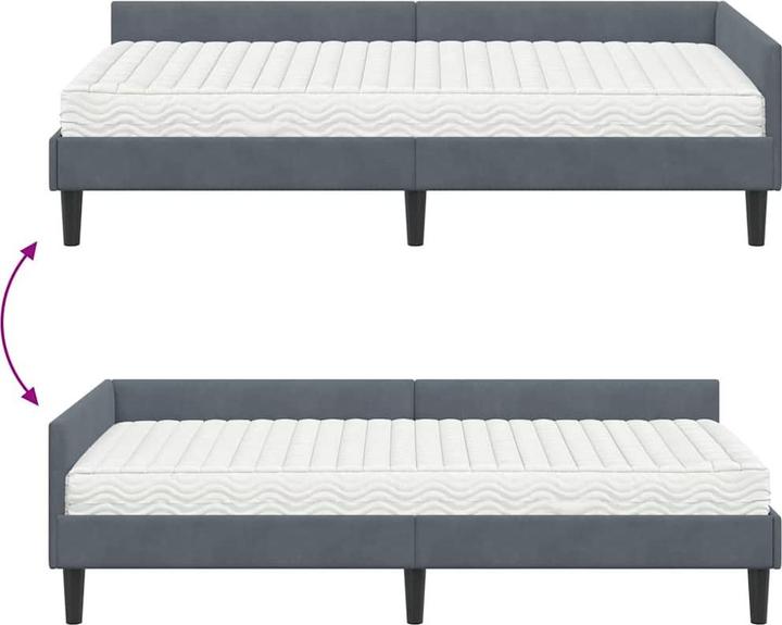 Image du produit vidaXL Samtbett (100 x 200 cm)