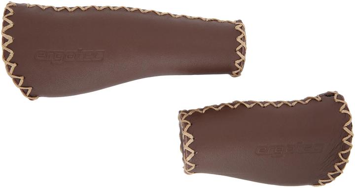 Ergotec Griffe, MONACO Kraton/Leder Griff-Ø: 22 Länge:135/92 braun