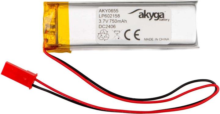 Actual product image Akyga LP602158 Akkupack x Spezial-Akku LiPo 3.7 V 750 mAh (3.70 V, 750 mAh)