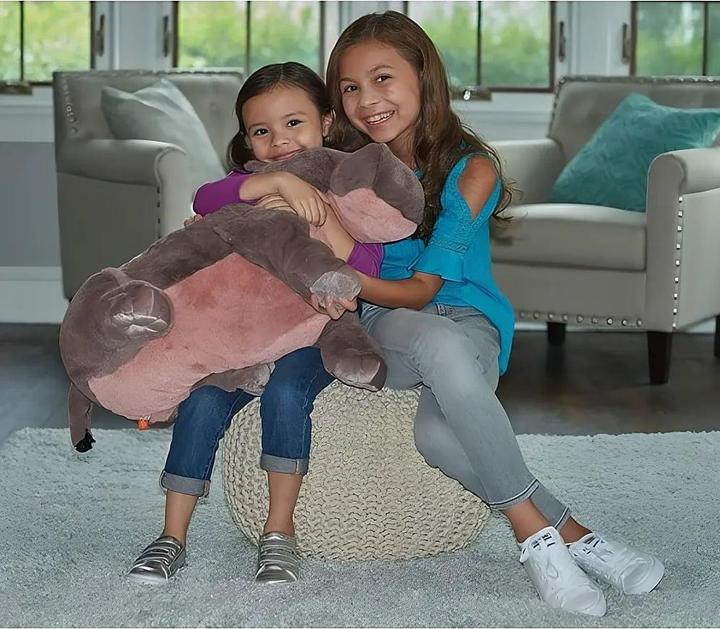 Actual product image Wild Republic Plush Jumbo Hippo Cuddlekin (76 cm)