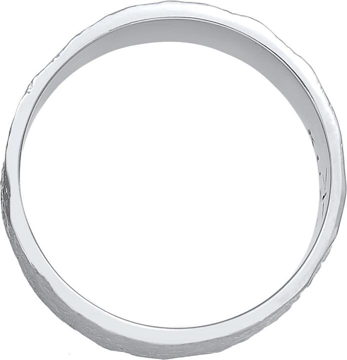 Image du produit Kuzzoi Bague Hommes Bandeau Structure Organique 925 Argent (54, Argent 925)
