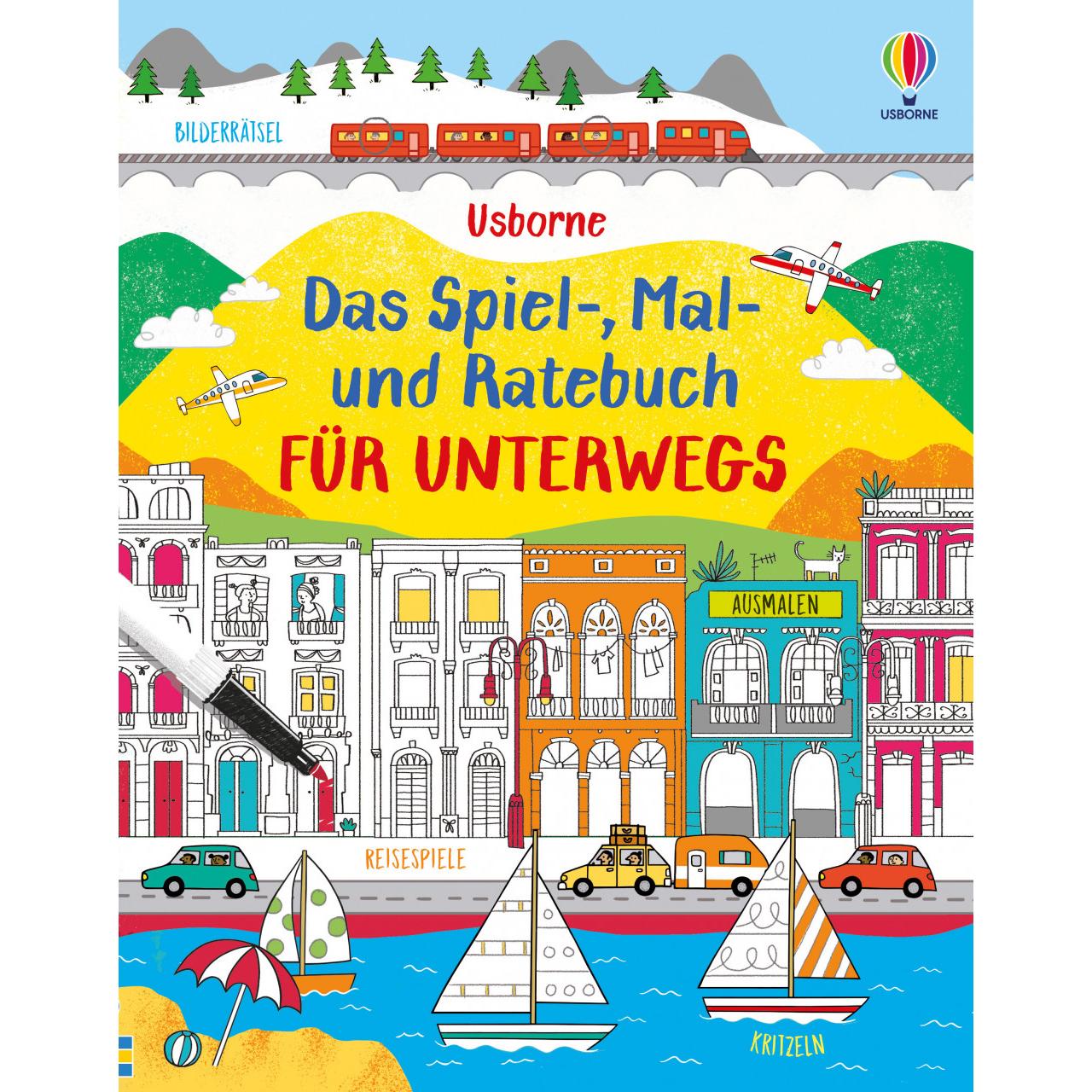 Das Spiel-, Mal- und Ratebuch für unterwegs, Kinderbücher