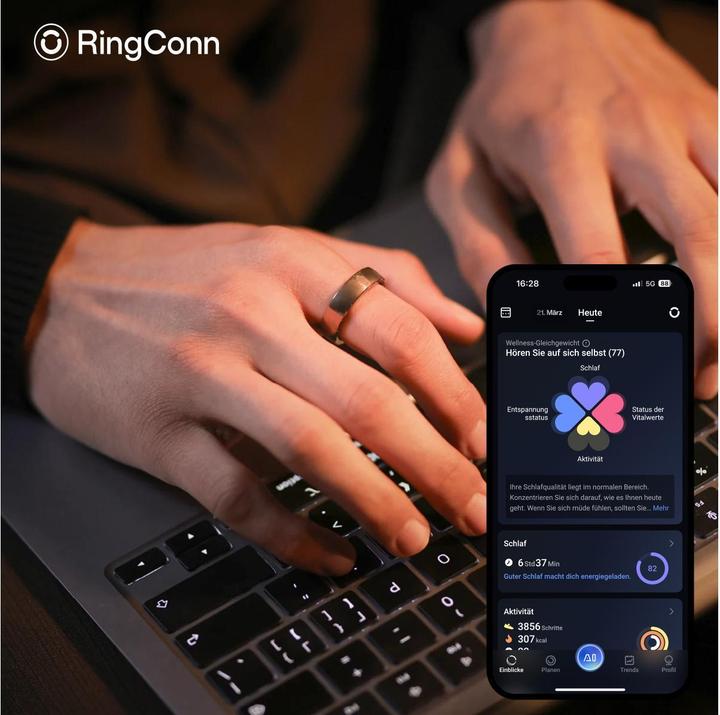 Image du produit RingConn Smart Ring Gen 2 Air (9, Argent)