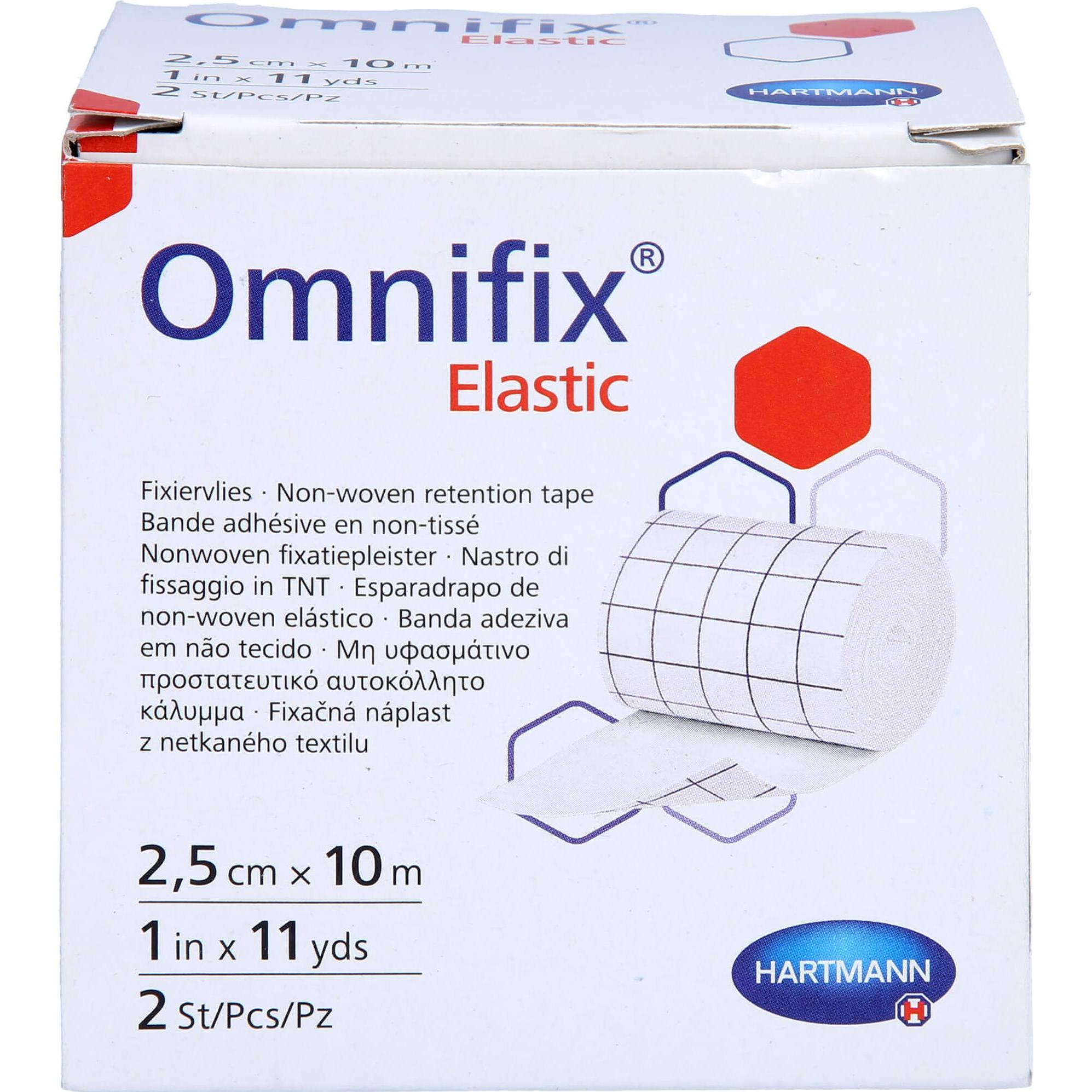 Hartmann, Pflaster, Omnifix elastic 2,5cmx10m Rolle, 2 St PFL (2 x)