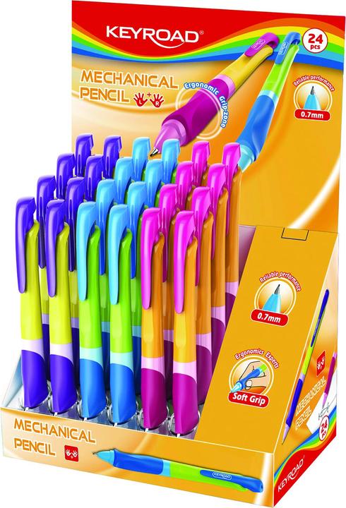 Actual product image Keyroad Smoozzy writer mechanical pencil, 0.7 mm, packed in display, mixed colours (0.70 mm)