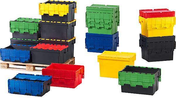 Image du produit kaiserkraft Bacs gerbables réutilisables (60 x 40 x 40 cm, 77 l)