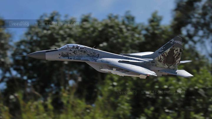 Produktbild Freewing MiG-29 Fulcrum PNP Camo 80mm Jet EDF 6S (Jet)