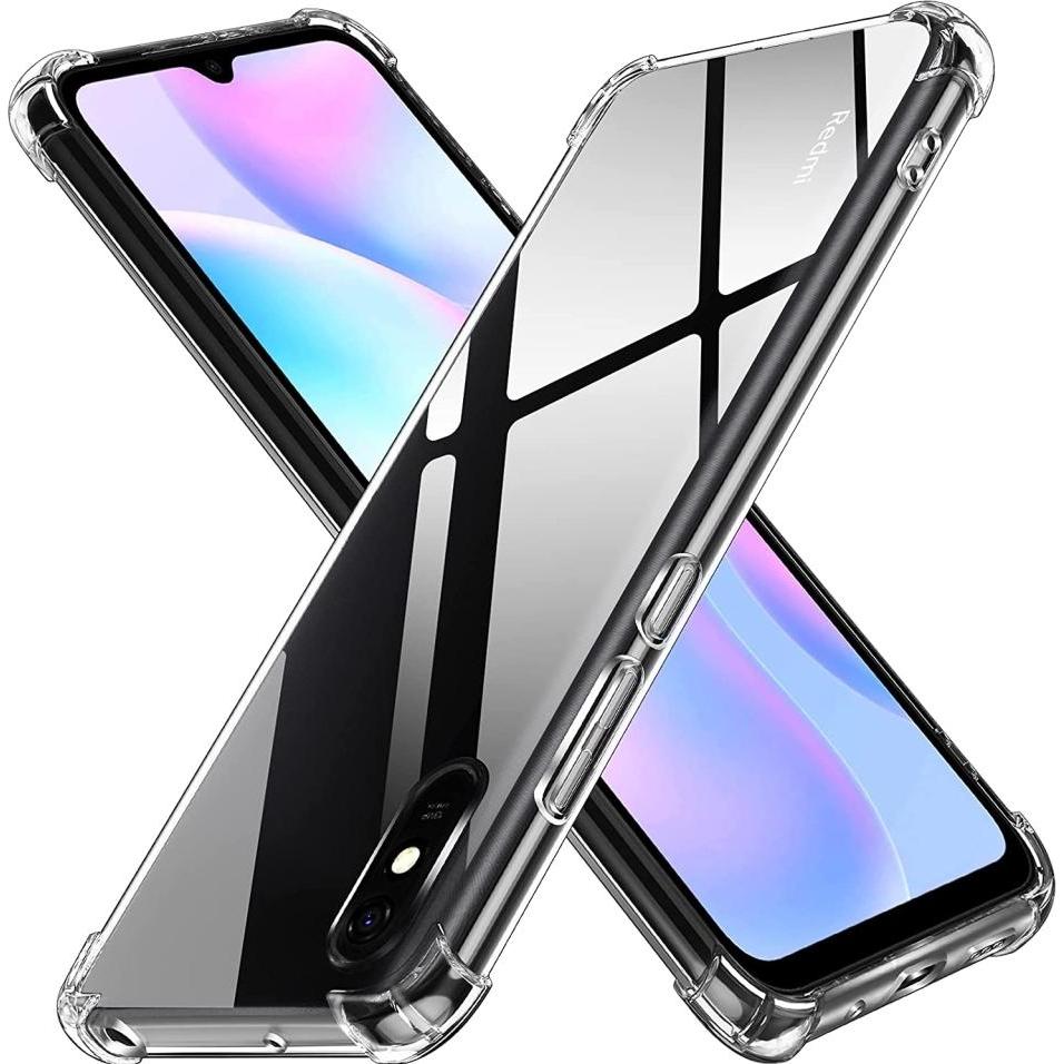 Screenguard Xiaomi Redmi 9A Hülle Crystal Soft Airbag Bumper (Xiaomi Redmi 9A), Smartphone Hülle, Transparent