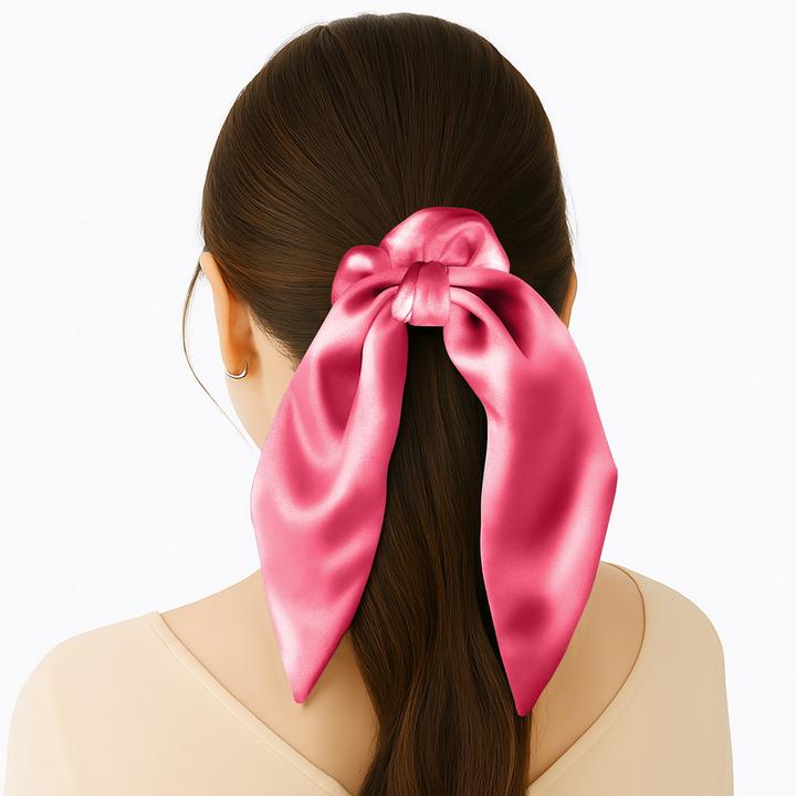 Immagine prodotto Avizar Scrunchie Satinstruktur Schmetterlingsform Mariposa (Elastico per capelli)