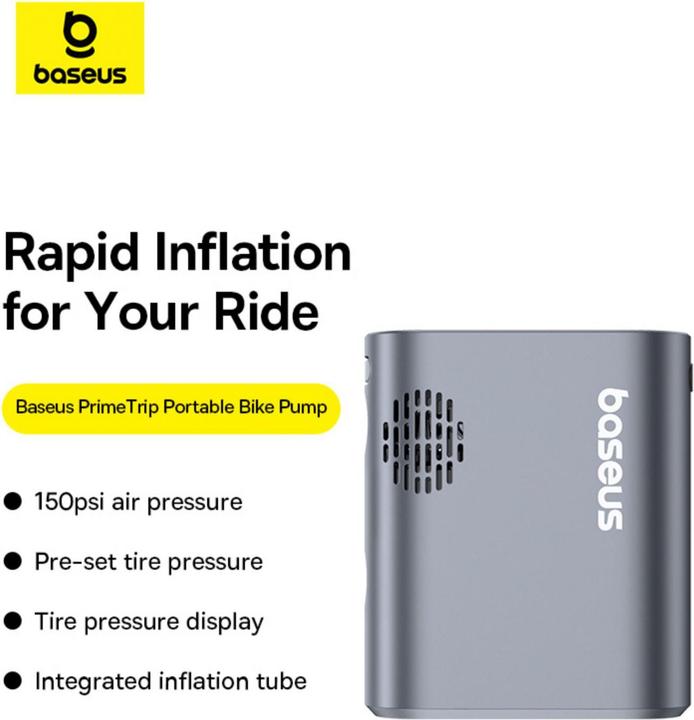 Produktbild Baseus PrimeTrip portable bike pump black