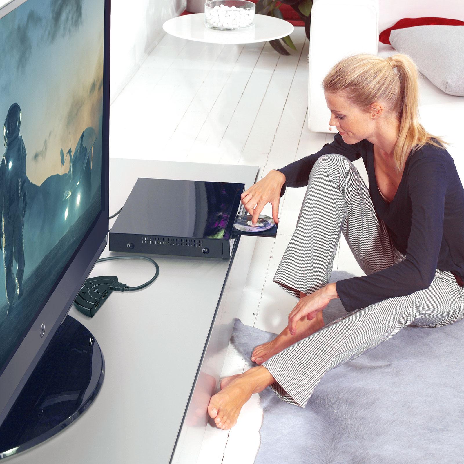 Thumbnail - Ekon HDMI Ethernet Metallkabel 4K Ultra HD 1,8m (1.80 m, HDMI), Video Kabel