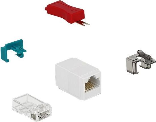 Actual product image Delock RJ45 Locking Clips Set of 20 (Mounting kit)