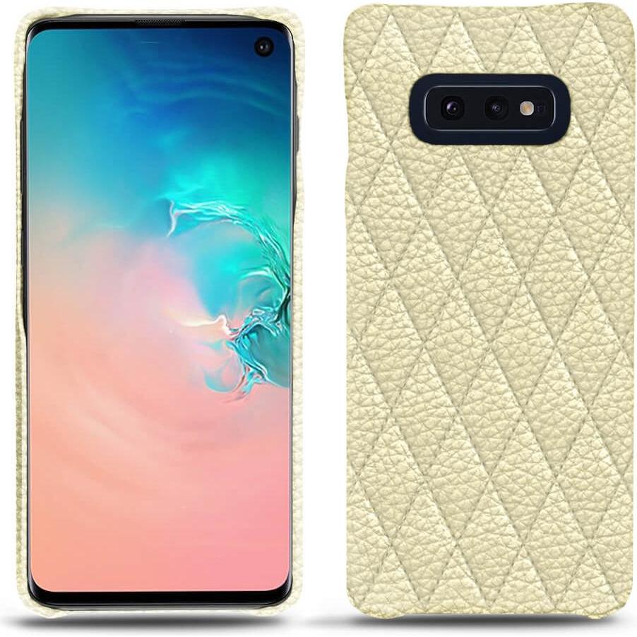 Noreve Lederschutzhülle (Samsung Galaxy S10e), Smartphone Hülle, Beige