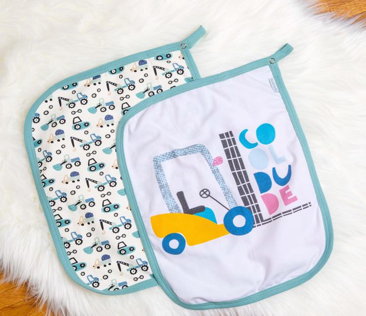 Actual product image Minuby Pacifier cloth set of 2 "Tractor (2x)