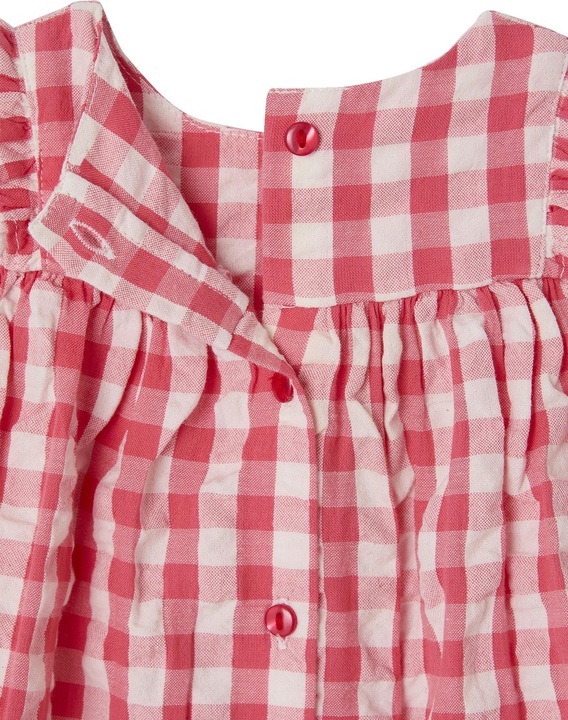 Image du produit Vertbaudet Baby-Set mit Vichykaro: Kleid & Slip (62)
