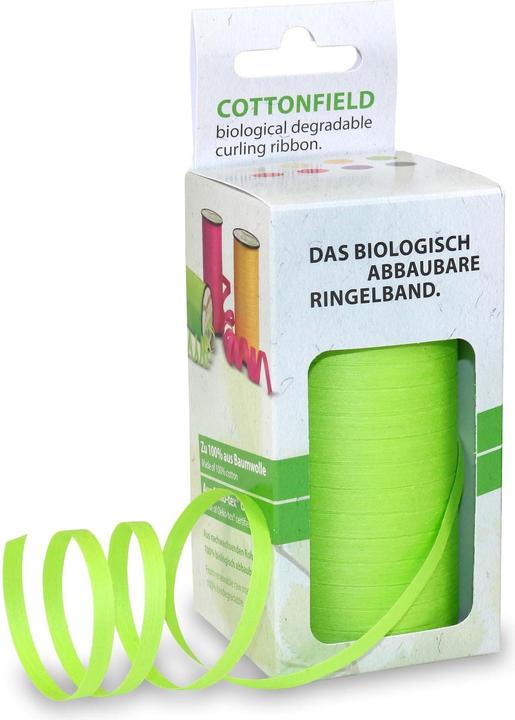 Immagine prodotto Pattberg Cottonfield Gift Ribbon 0.5 cm x 100 m, Verde (1x)