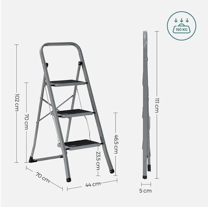 Image du produit Songmics Pliage (Échelle deux plans, 46.50 cm)