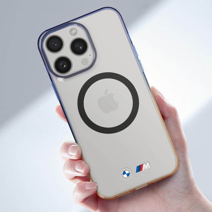 Productafbeelding BMW BMHMP15XHTGE iPhone 15 Pro Max 6,7" szary/grijs hardcase Kleurverloop Bumper MagSafe (Apple iPhone 15 Pro Max)