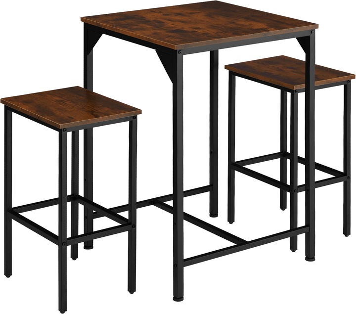 Image du produit tectake Ensemble de bar Inverness (60 x 60 x 91 cm)