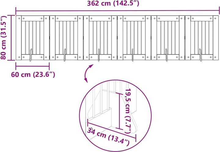 Produktbild vidaXL Haustierbefestigung (Hundezwinger)