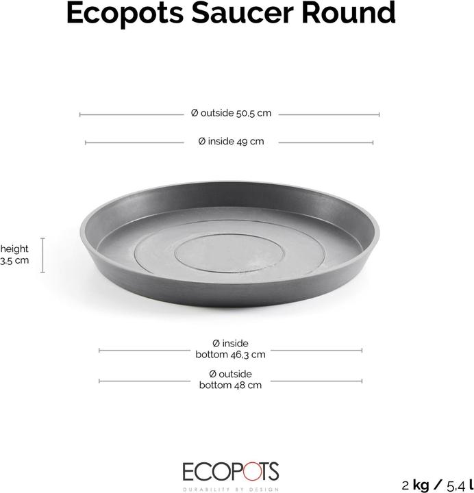 Immagine prodotto Ecopots Saucer Round