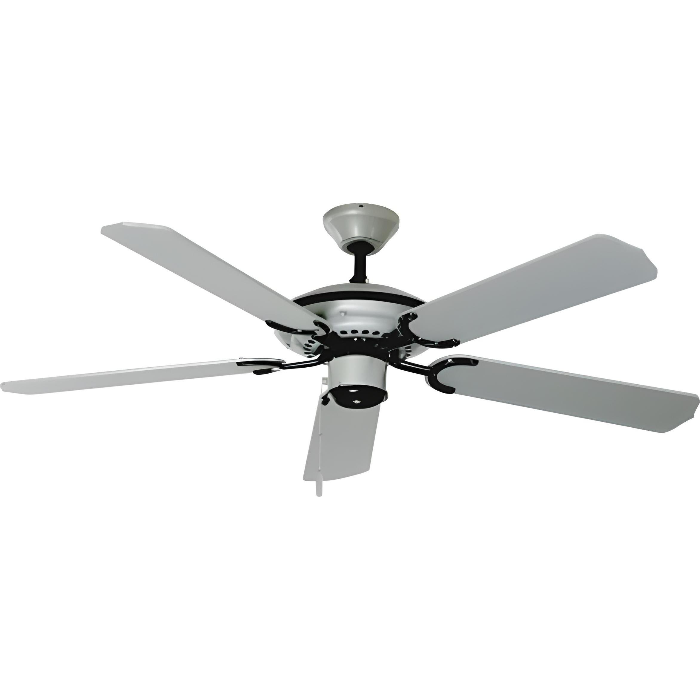 Deko Deckenventilator Sydney 132 cm mit Zugkette, Ventilator, Grau