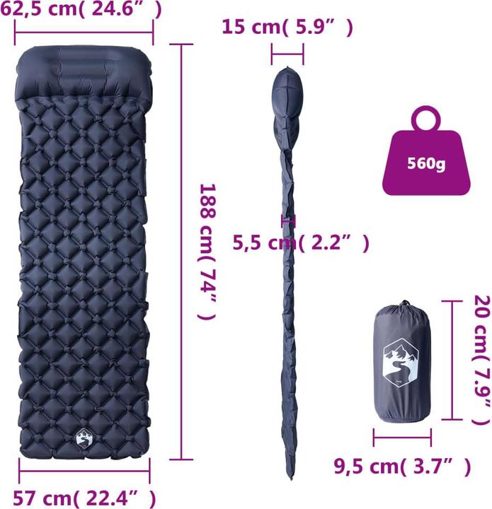 Produktbild vidaXL Isomatte