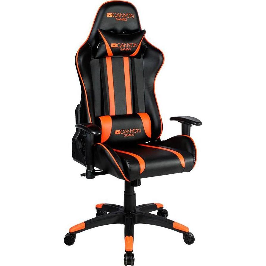 Canyon Sedia da gioco Fobos GC-3 Gaming Chair, Sedia gaming, Nero, Arancia