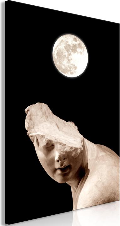 Actual product image Artgeist Moon and Statue (1 Part) Vertical (80 x 120 cm)