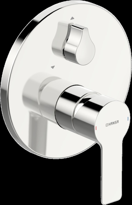 Actual product image Hansa Ready-made set HANSABLUEBOX LIGNA concealed bath tub, round rose, chrome