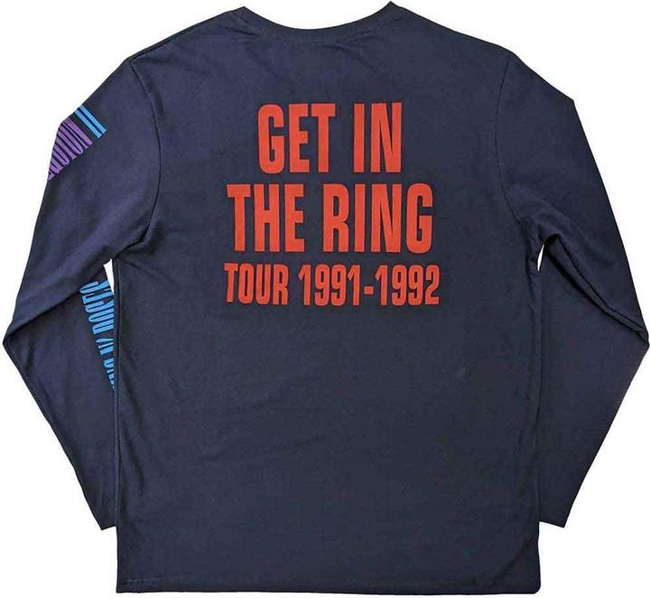Immagine prodotto Guns N Roses Maglietta unisex con maniche lunghe per adulti Get In The Ring Tour 1991-1992 (S)