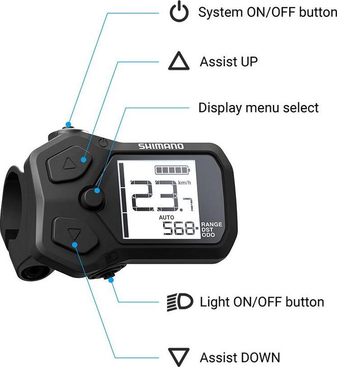 Produktbild Shimano Display STEPS SC-EN500 SD300 (E-Bike Display)