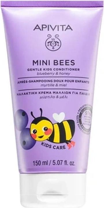 Image du produit Apivita Mini Bees Après-shampooing doux pour enfants à la myrtille et au miel 150ml (150 ml)
