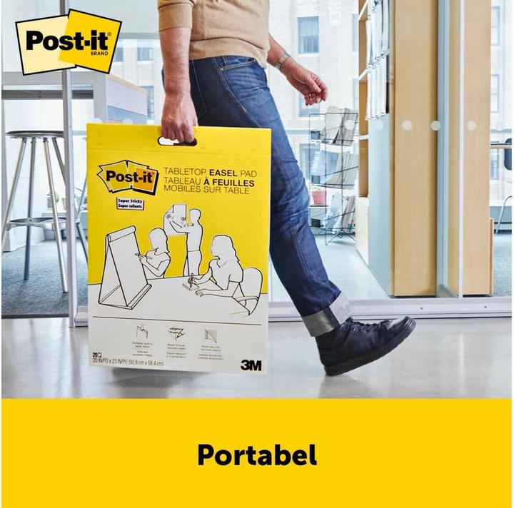 Produktbild Post-it Super Sticky Flipchart stellbar