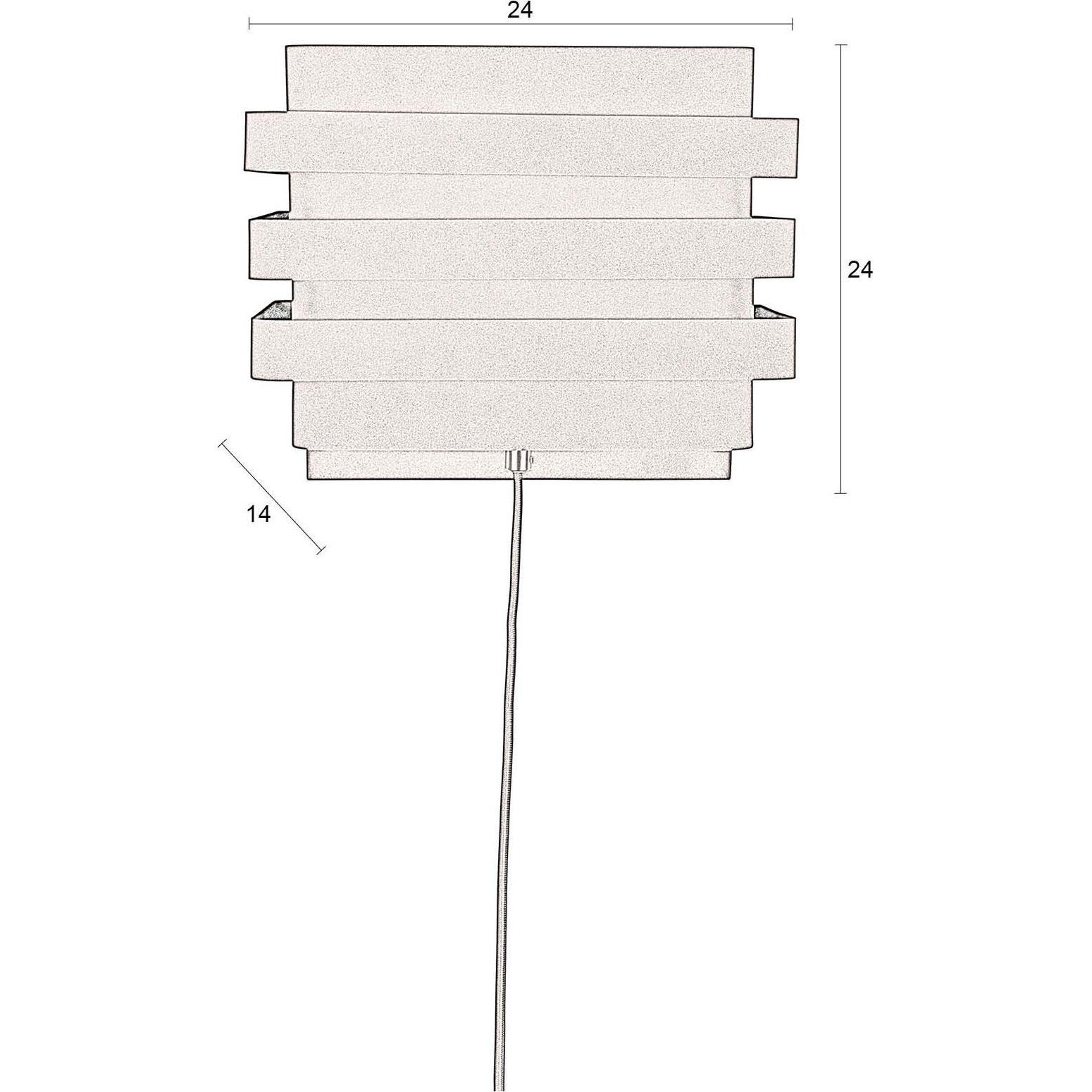 Thumbnail - Dutchbone, Wandleuchte + Deckenleuchte, Dumont Wall Lamp Brass (E27)
