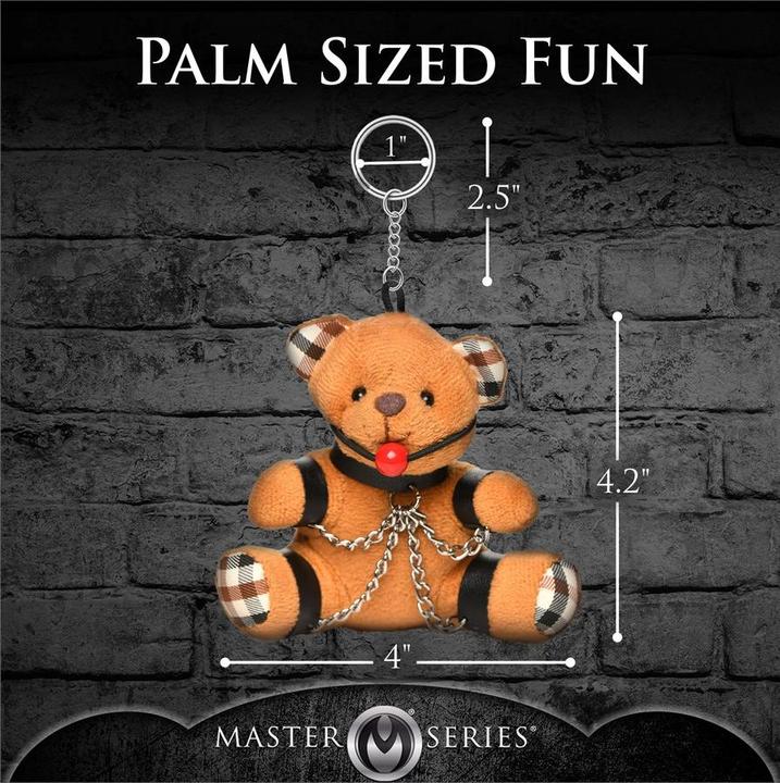 Actual product image Master Series Geknebelter Teddybär Schlüsselanhänger