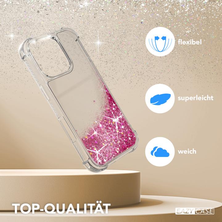 Actual product image EAZY CASE Liquid Glittery Hülle für iPhone 16 Pro (Apple iPhone 16 Pro)